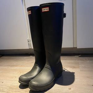 Hunter Tall Boots With Adjustable Back - Sz 8